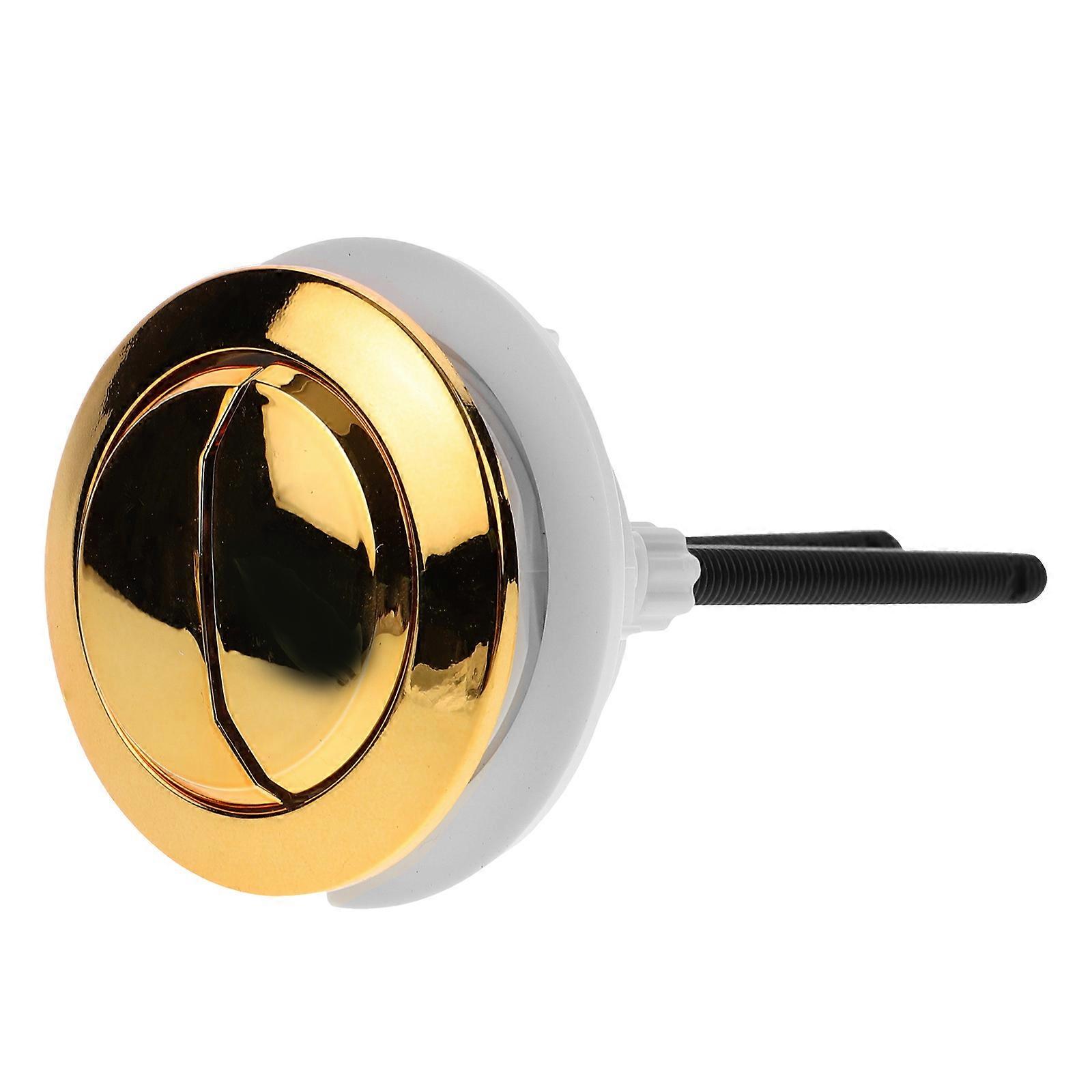 Replacement Round Flush Button Bathroom Toilet Tank Not Easy to Deformation 1Set