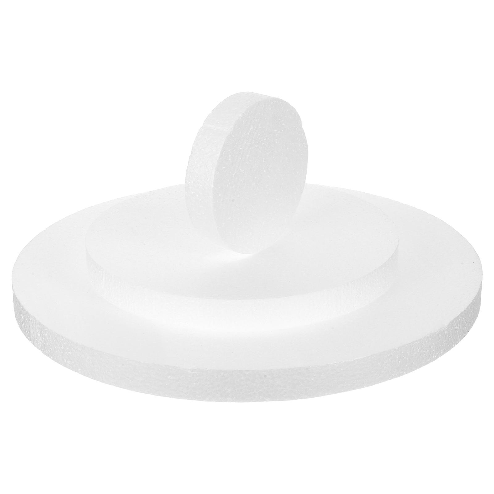 White Reusable Foam Cake Model for DIY Projects 10cm 20cm 30cm Round Cake Mold