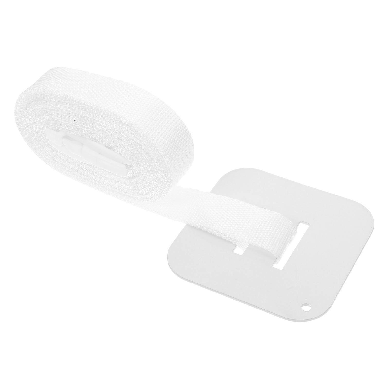 Bed Connector Strap Household Side Bed Attachment Accessory Adjustable Length White Polyester 1Pack