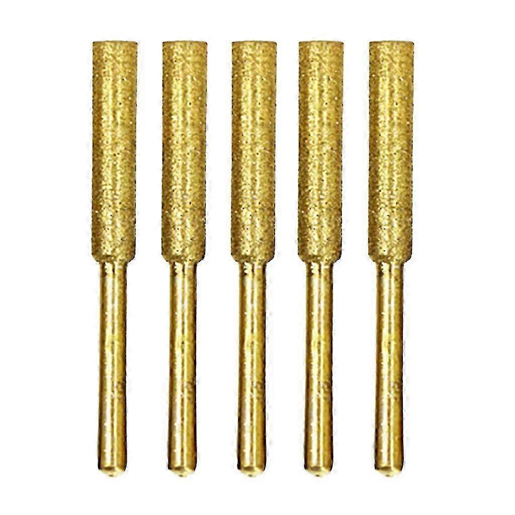 Lapidary tool grinding bits, 5pcs diamond coated cylindrical for carve work