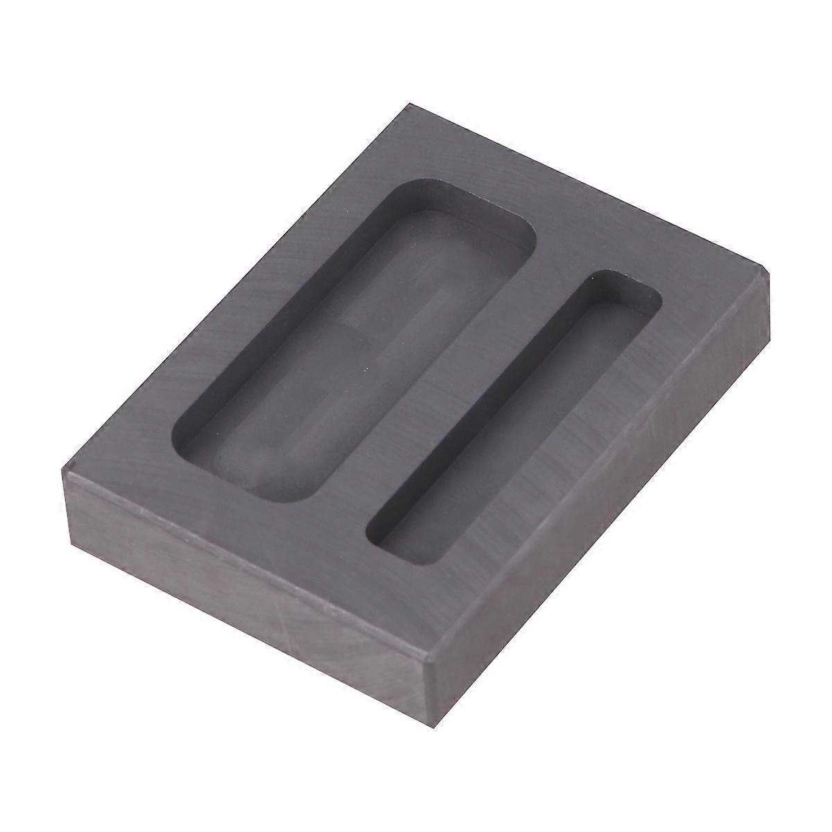 Graphite Mold Melting Casting Mould for Laboratory Use 2 Slots 2Pcs
