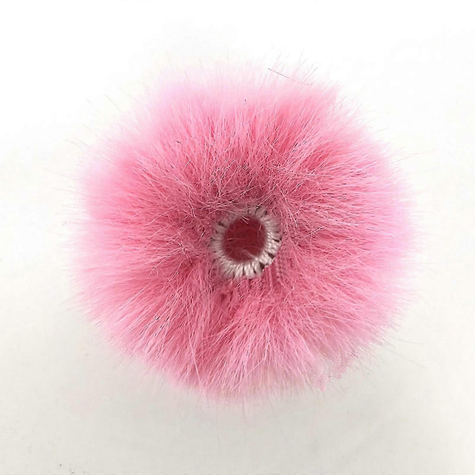 Replacement Windscreen for Lavalier Microphones Windshield Artificial Furry Wind Muff Soft Wind Screen Cover  p ink