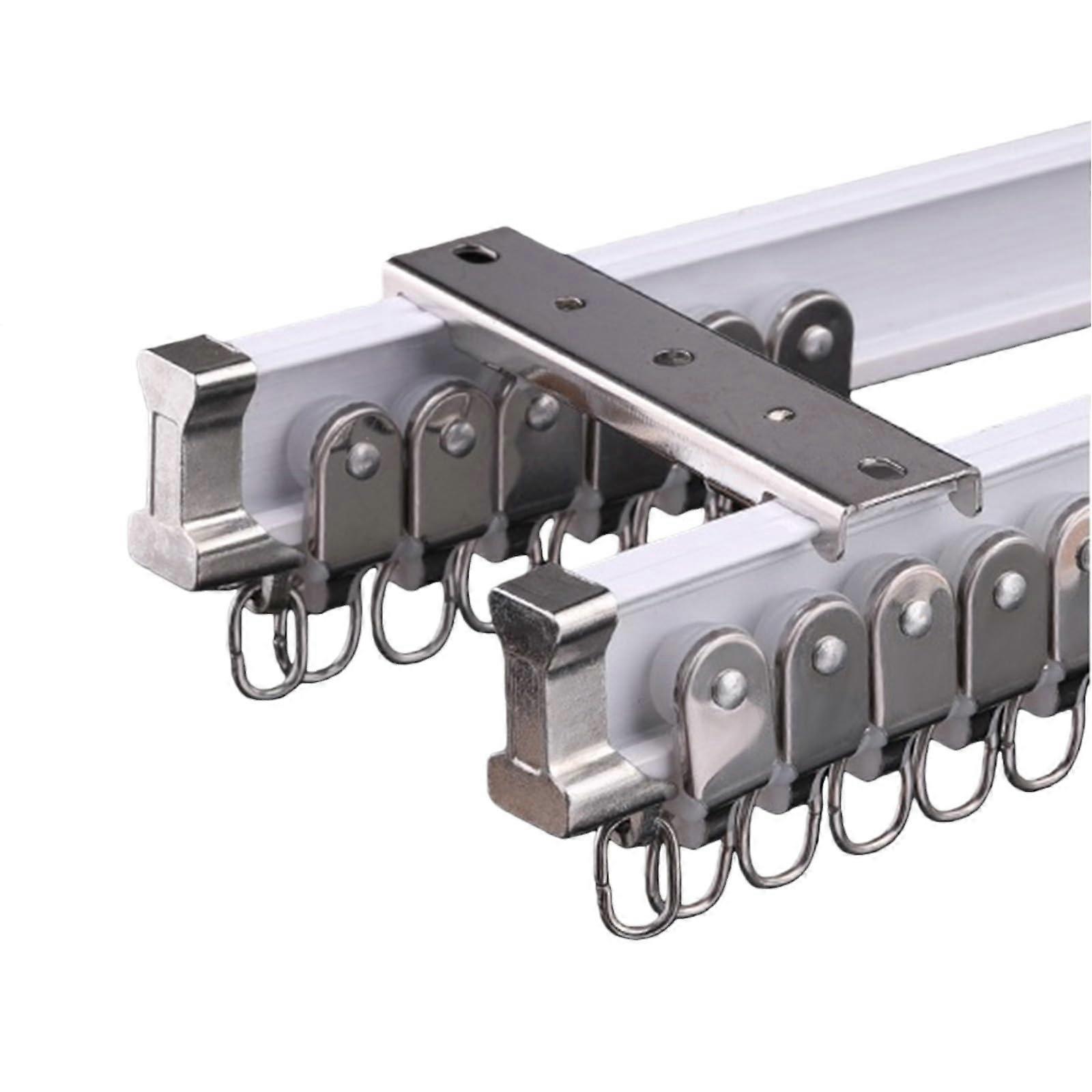 Flexible Aluminum Ceiling Mounted Curtain Track 3.9m with Quiet Glide and Curved Window Design