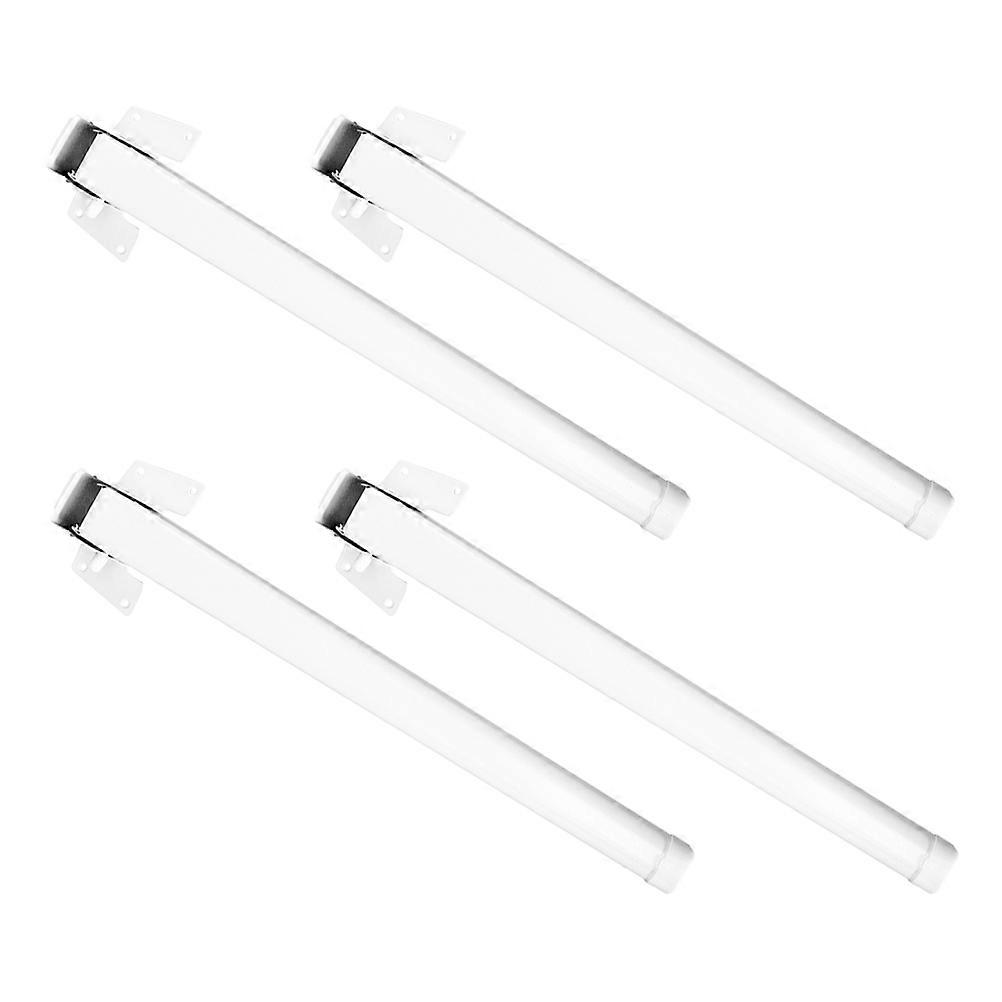 White Folding Table Legs for Desk Use Metal Legs with Folding Function 4Pcs
