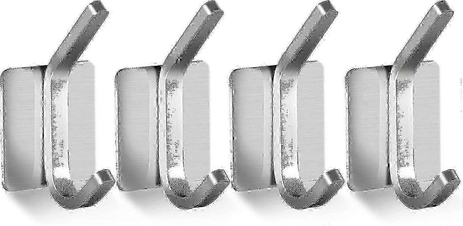 Adhesive Wall Hook Set - 4pcs