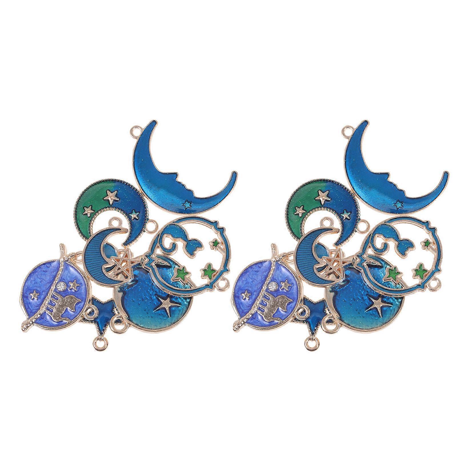 Creative Ear Accessory Ear Ring Pendants for Decoration 2Sets Alloy