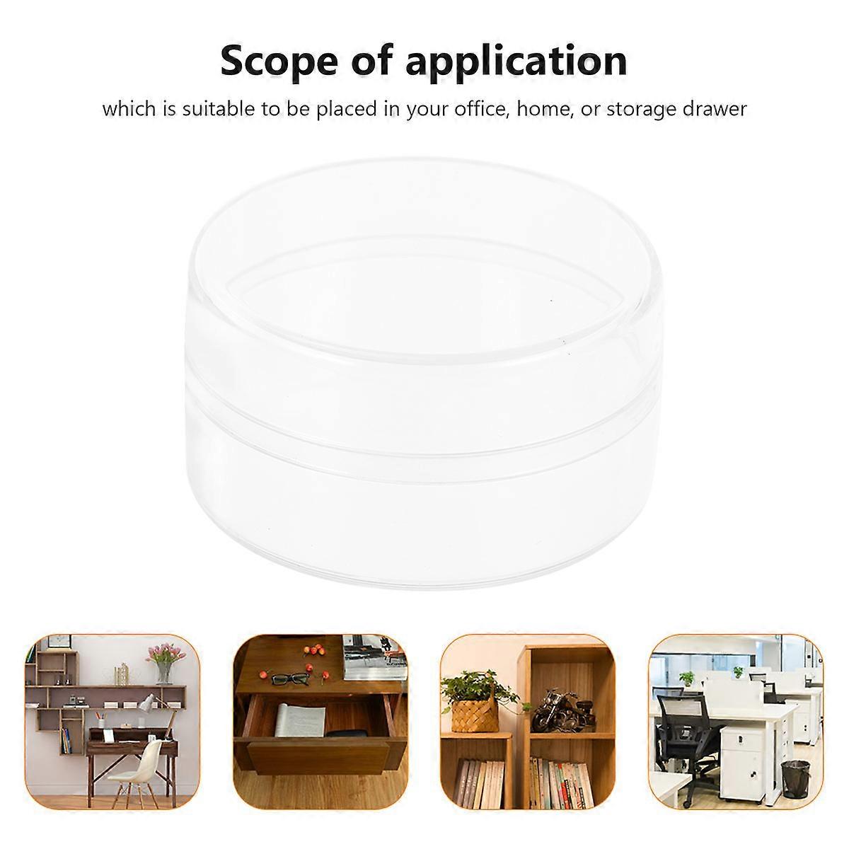 Plastic Storage Small Jar for Travel 1Set Transparent Round Containers Set
