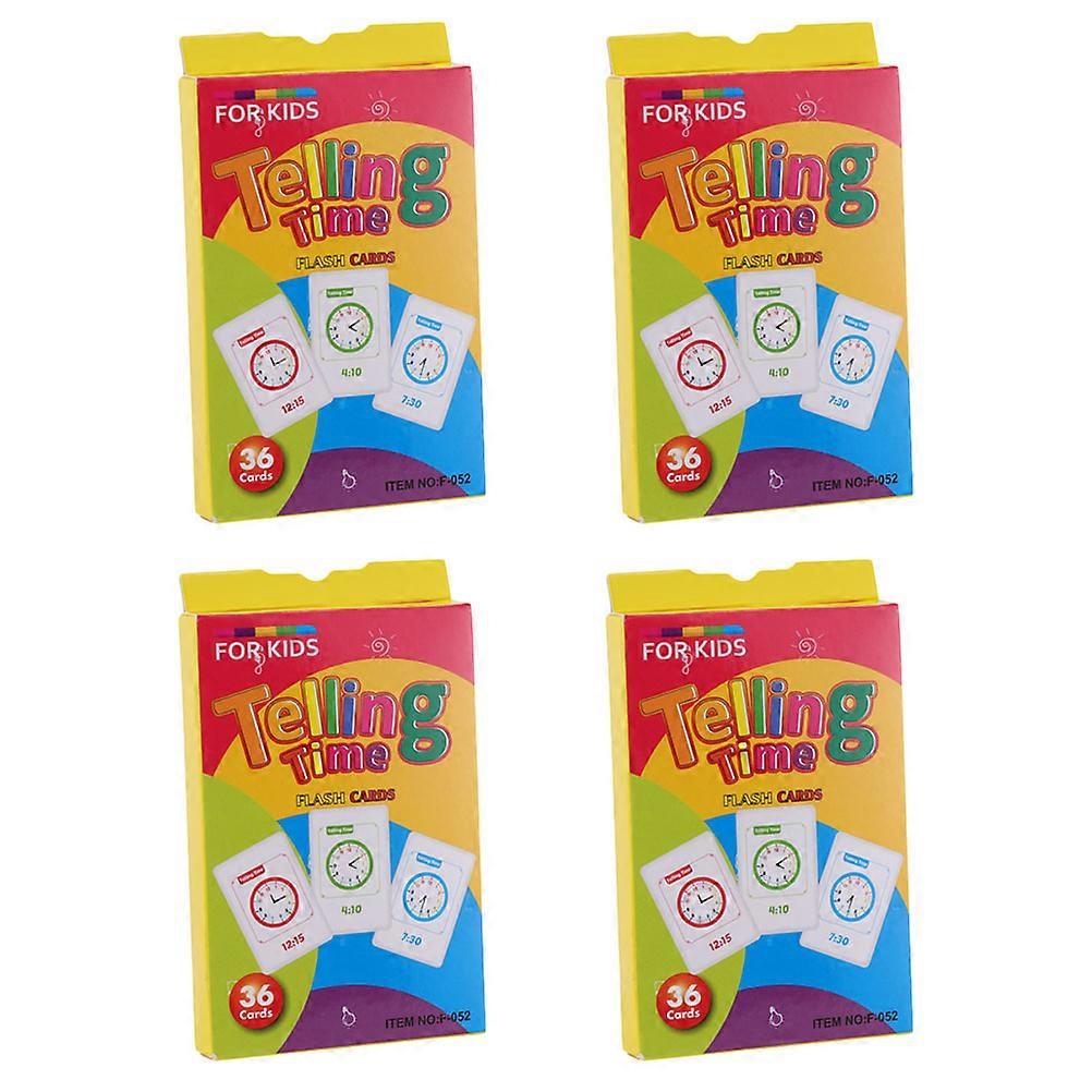 Telling Cards Digital Clock Toy for Kids 4 Boxes Learning Tool