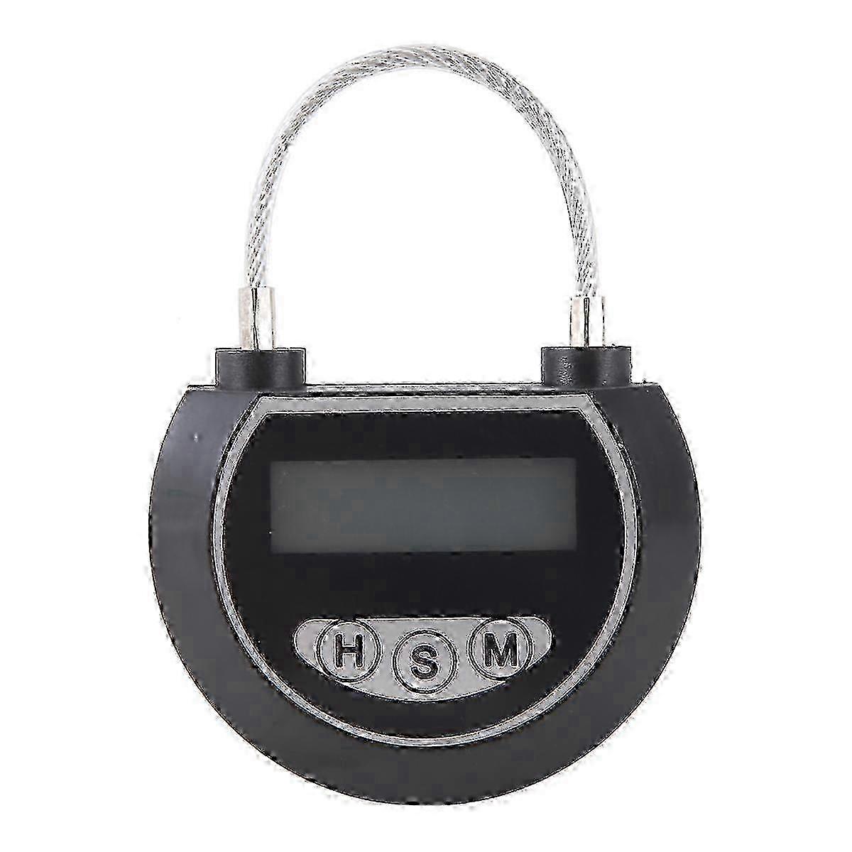26-27 Black Multi-Function Timer Lock Container for Toy Storage with Electronic Lock