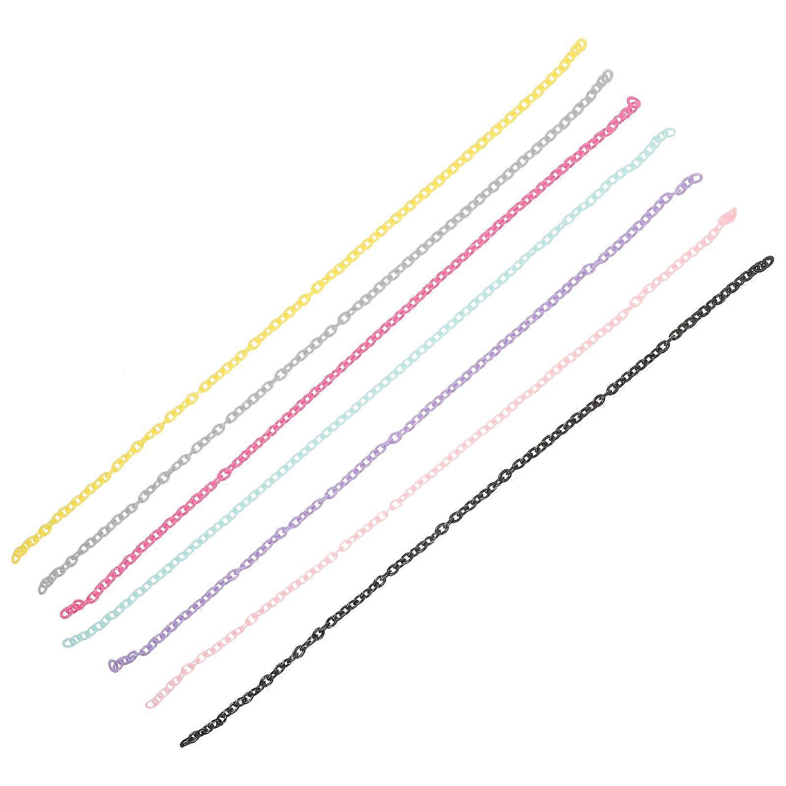 Creative Plastic Chain for DIY Mask Chain 35Pcs Assorted Color Lanyard