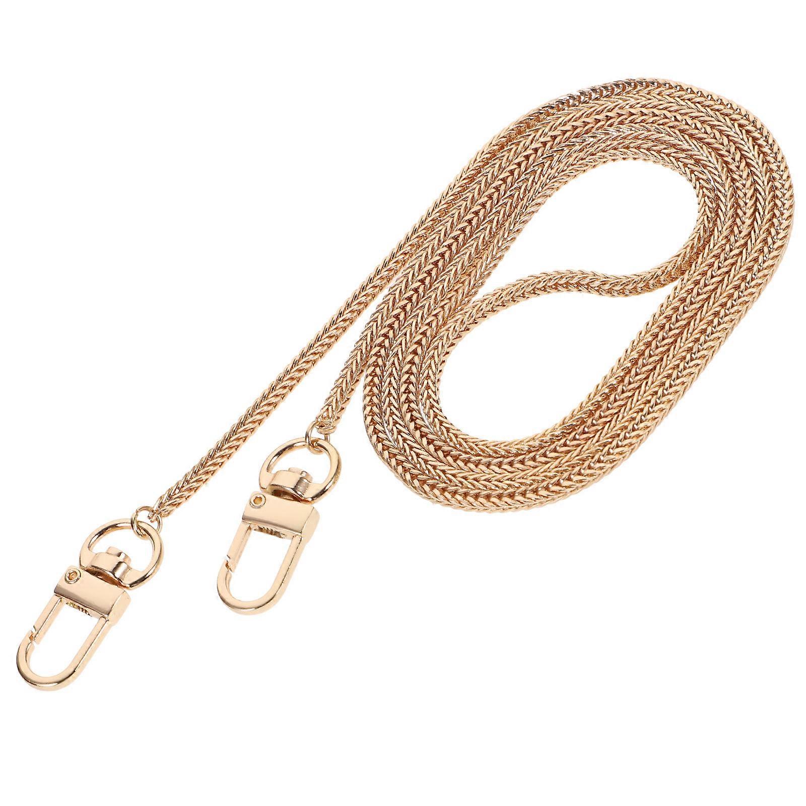 Golden Metal Handbag Chain for Decor Durable Anticorrosion Replacement Bag Chain 7.8 Inches