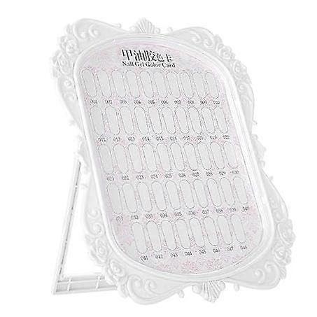 Professional Nail Art Display Rack with Clear Tip Chart and Realistic Practice Surface Size 1