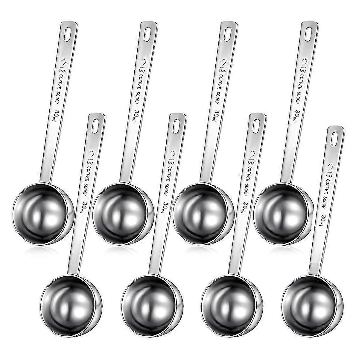 8 Pcs 30ml Stainless Steel Measuring Spoon