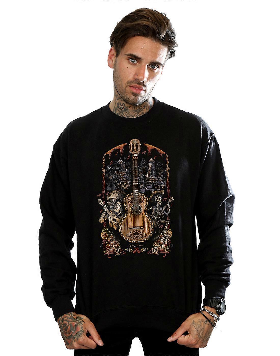 Disney Men's Coco Guitar Poster Sweatshirt