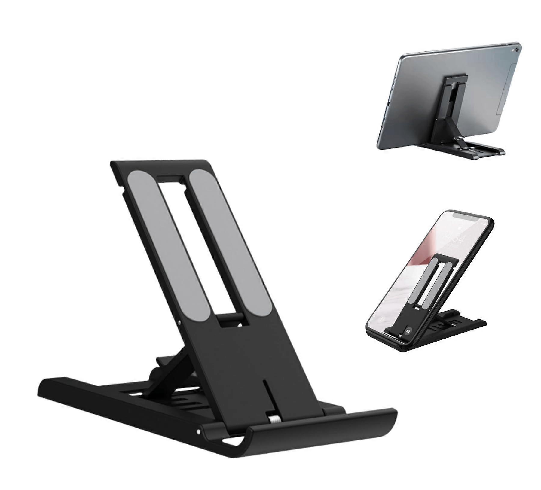 Adjustable Foldable Desk Stand for iPad, Ergonomic Tablet Holder for 413 Inch Devices Black