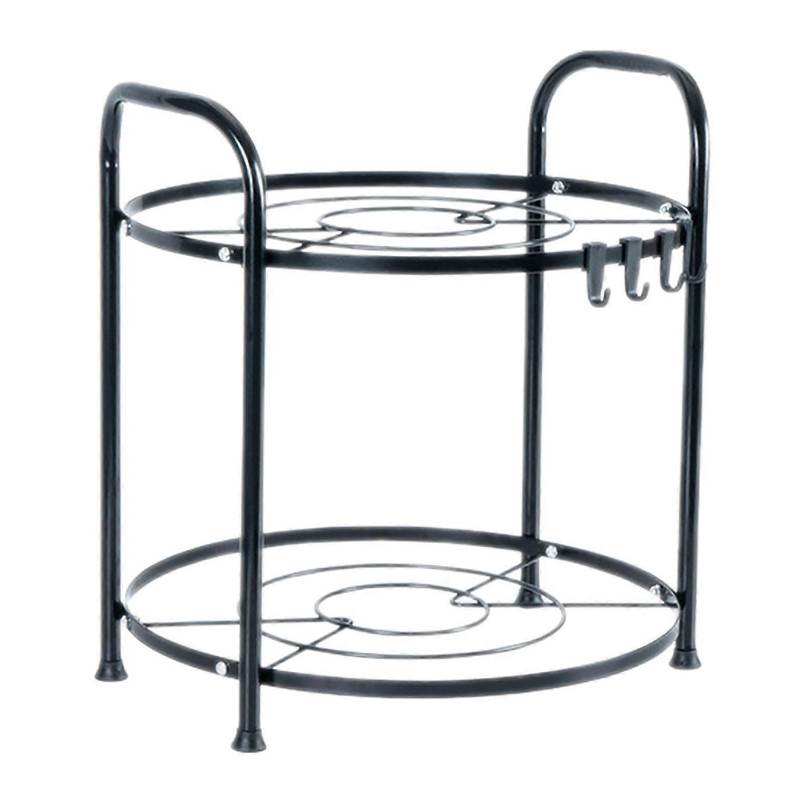 Pot and Pan Organizer 2Tier Freestanding Rack for Under Cabinet Space Saving Kitchen Storage