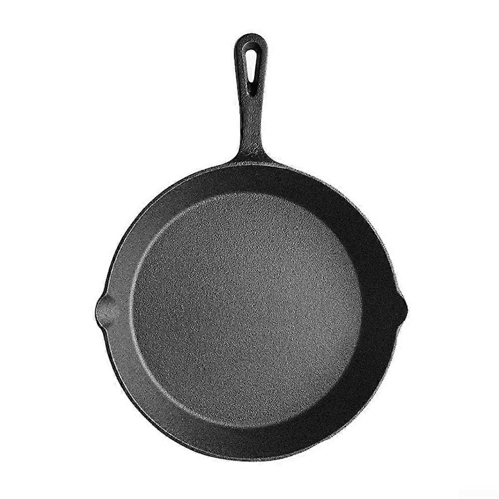 20cm Cast Iron Grill Pan for BBQ and Kitchen, Even Heat Distribution, Multifunctional Cooking