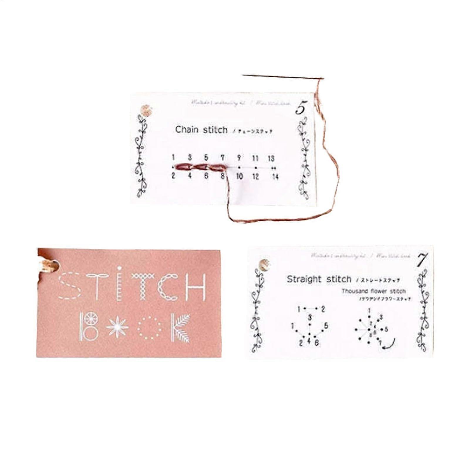 Sewing Kit for Beginners with Creative Embroidery Book, Advanced Stitch Techniques and Patterns