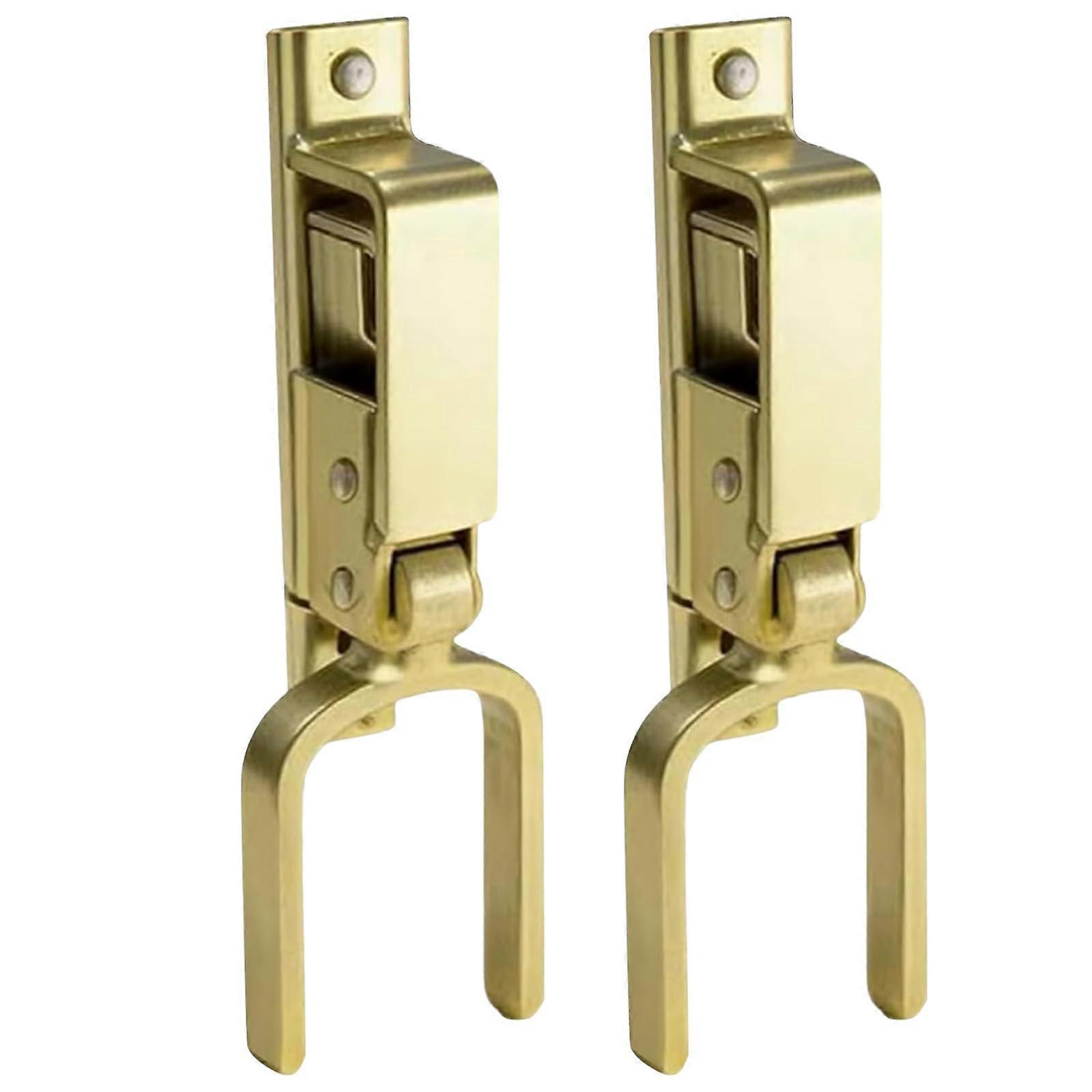 Heavy Duty Gate Latch 2Pcs Automatic Spring Lock Rust Resistant Steel for Farm Ranch Backyard