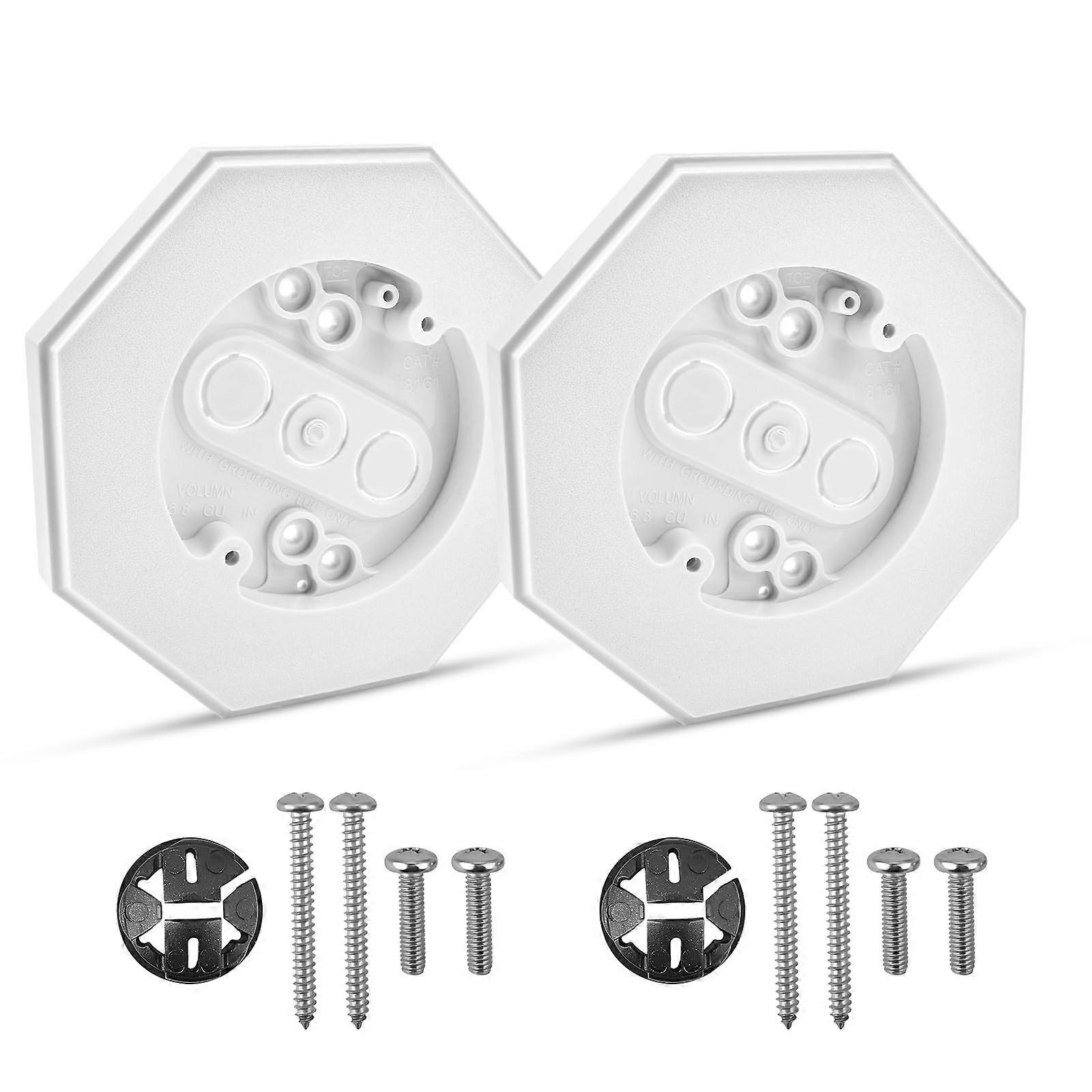 Outdoor Light Mounting Kit with Weatherproof Electrical Box for Vertical Siding, 2 Pack