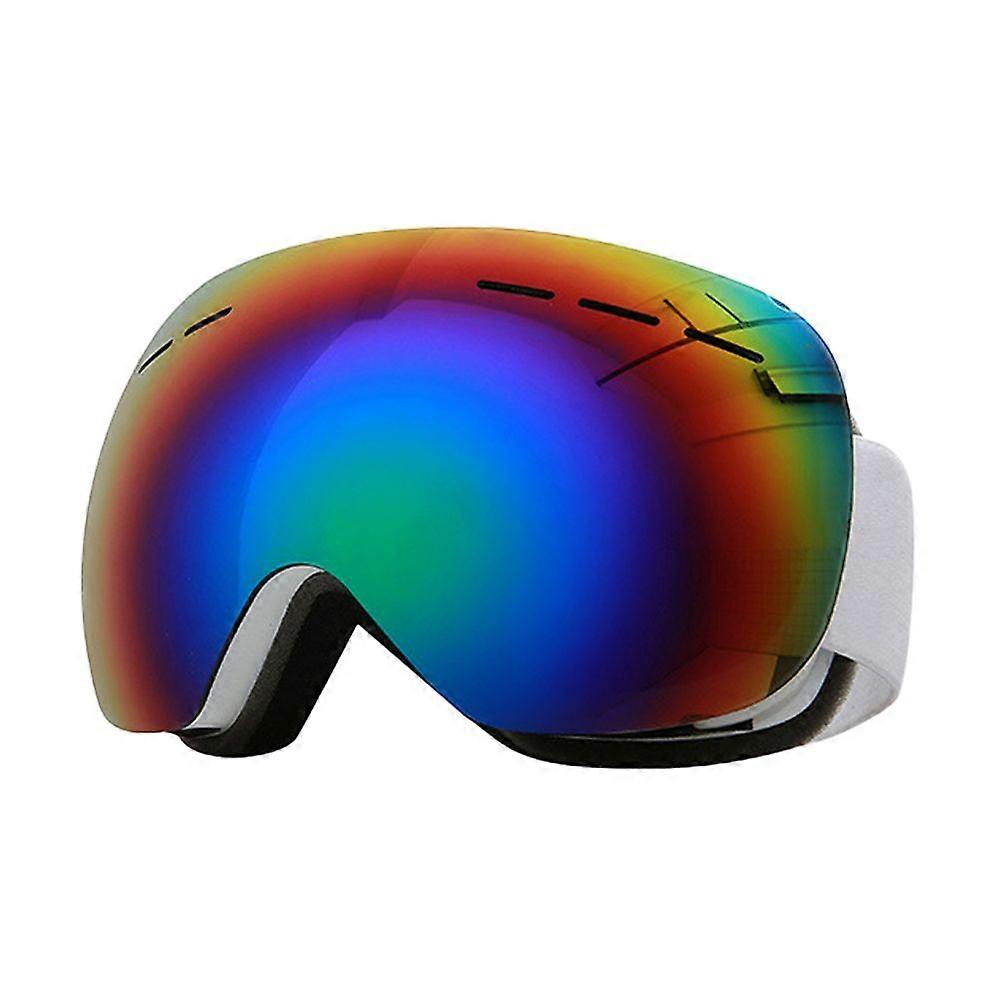 Adult ski goggles, large spherical goggles.