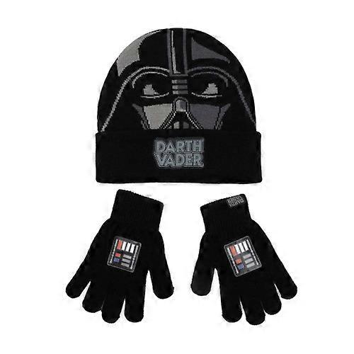 Star Wars Boys Darth Vader Beanie & Gloves Set