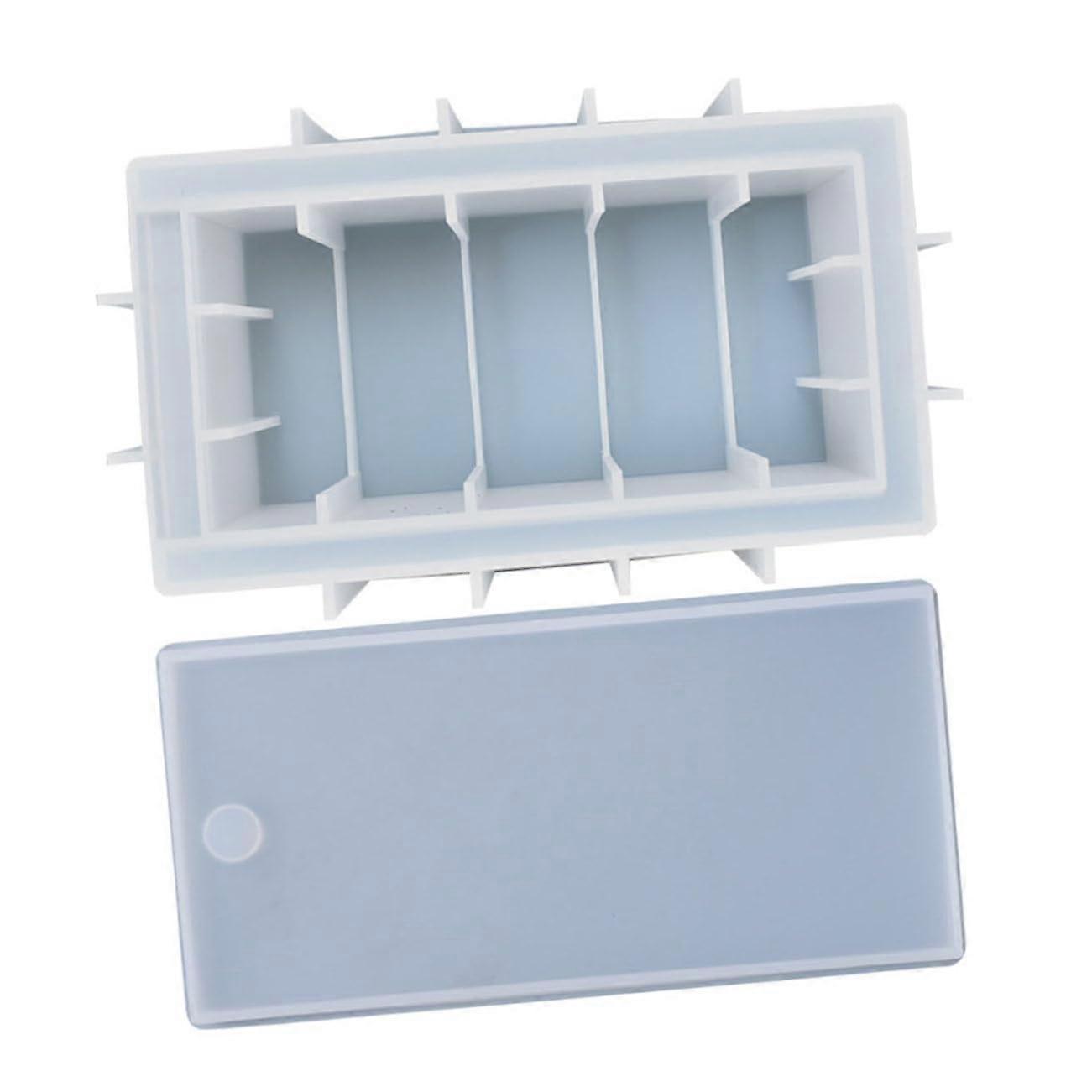 Resin Casting Mold Set with Silicone Storage Box for DIY Epoxy Crafts and Handmade Projects