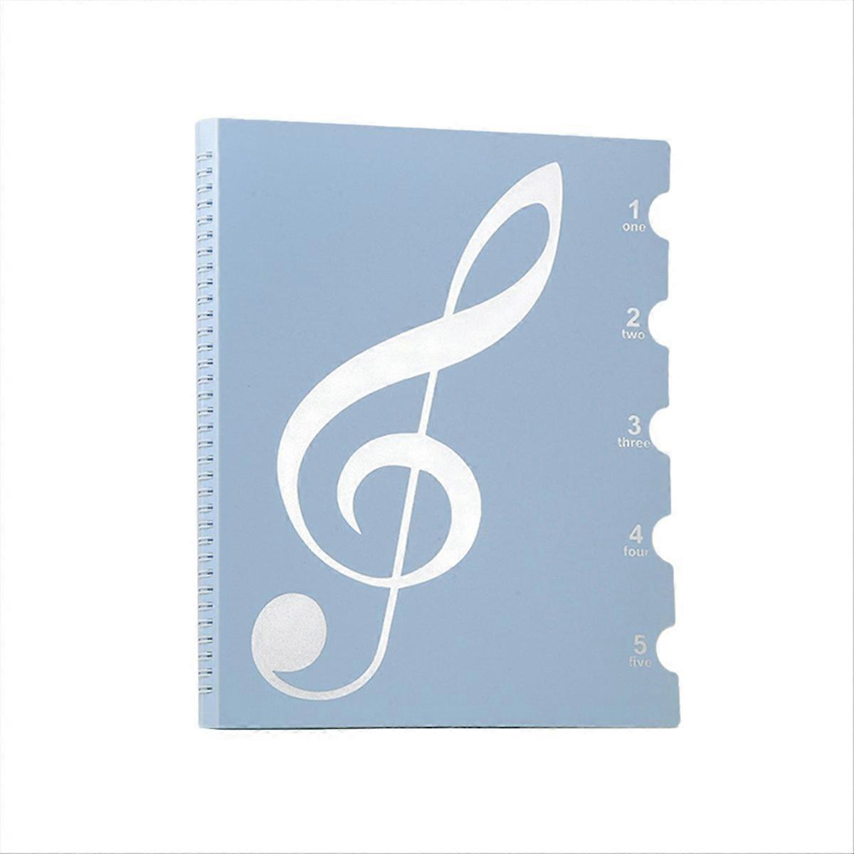 Sheet Music Folder, 60 Pages, Sheet Music/Holder,Blue