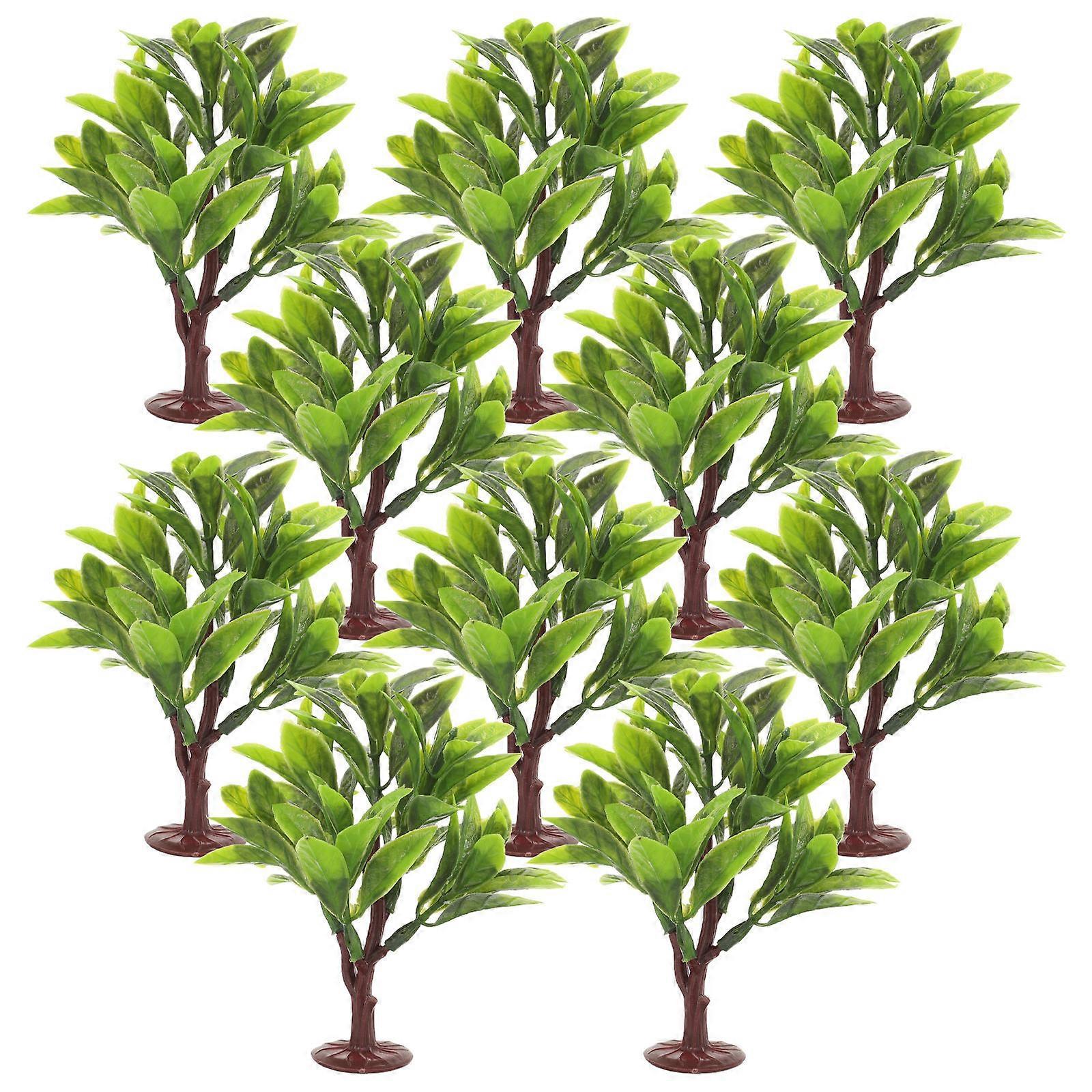 Architectural Model Tree Artificial Plants for Decor 10Pcs Plastic