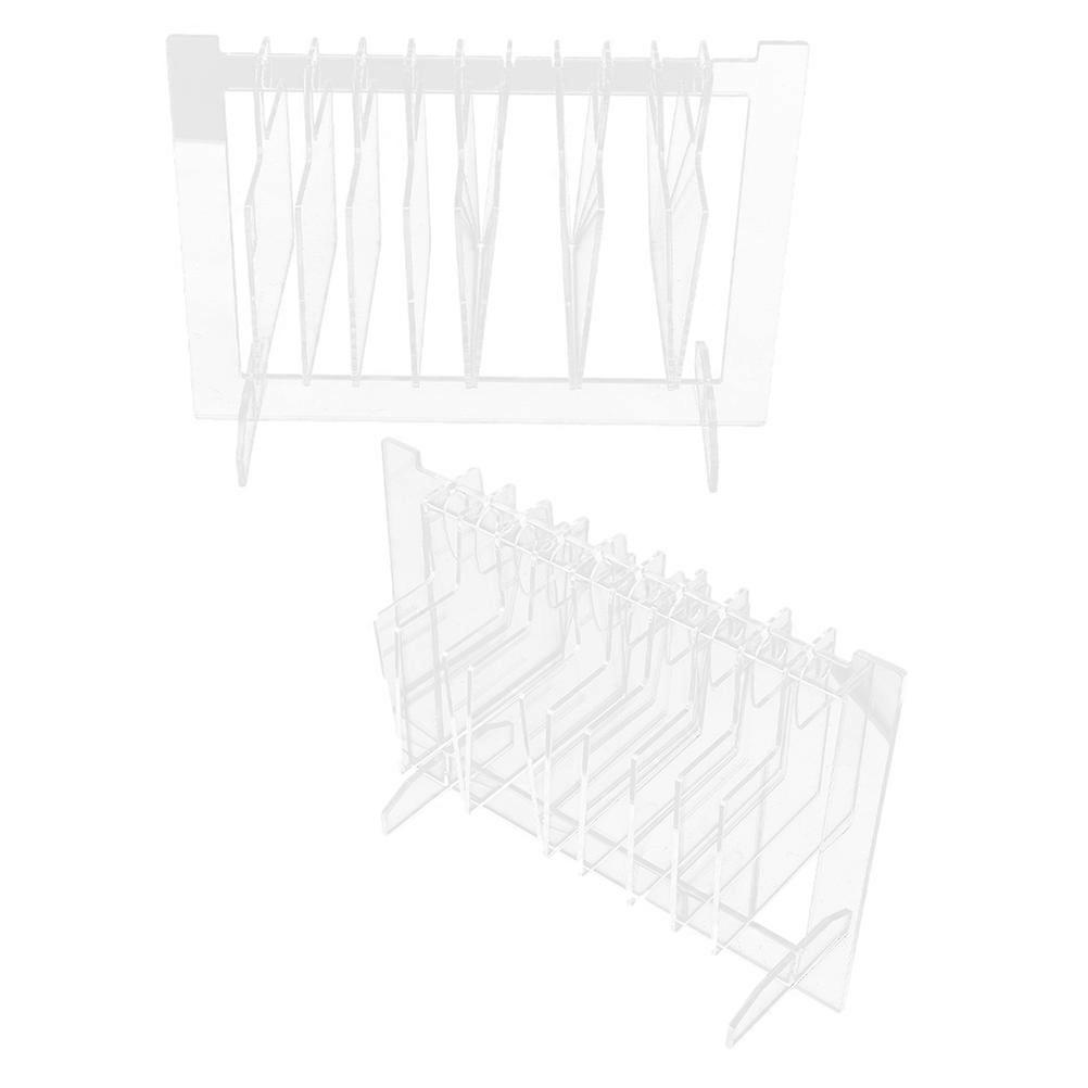 Acrylic Nail Art Display Board Transparent for Display Use 2Sets Sample Holder