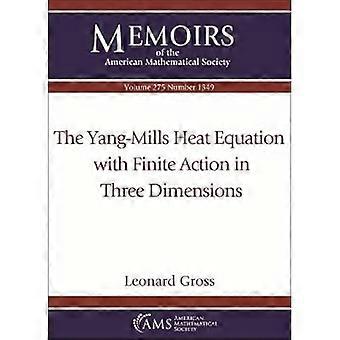 Ecuación de calor de Yang-Mills con acción finita en tres dimensiones