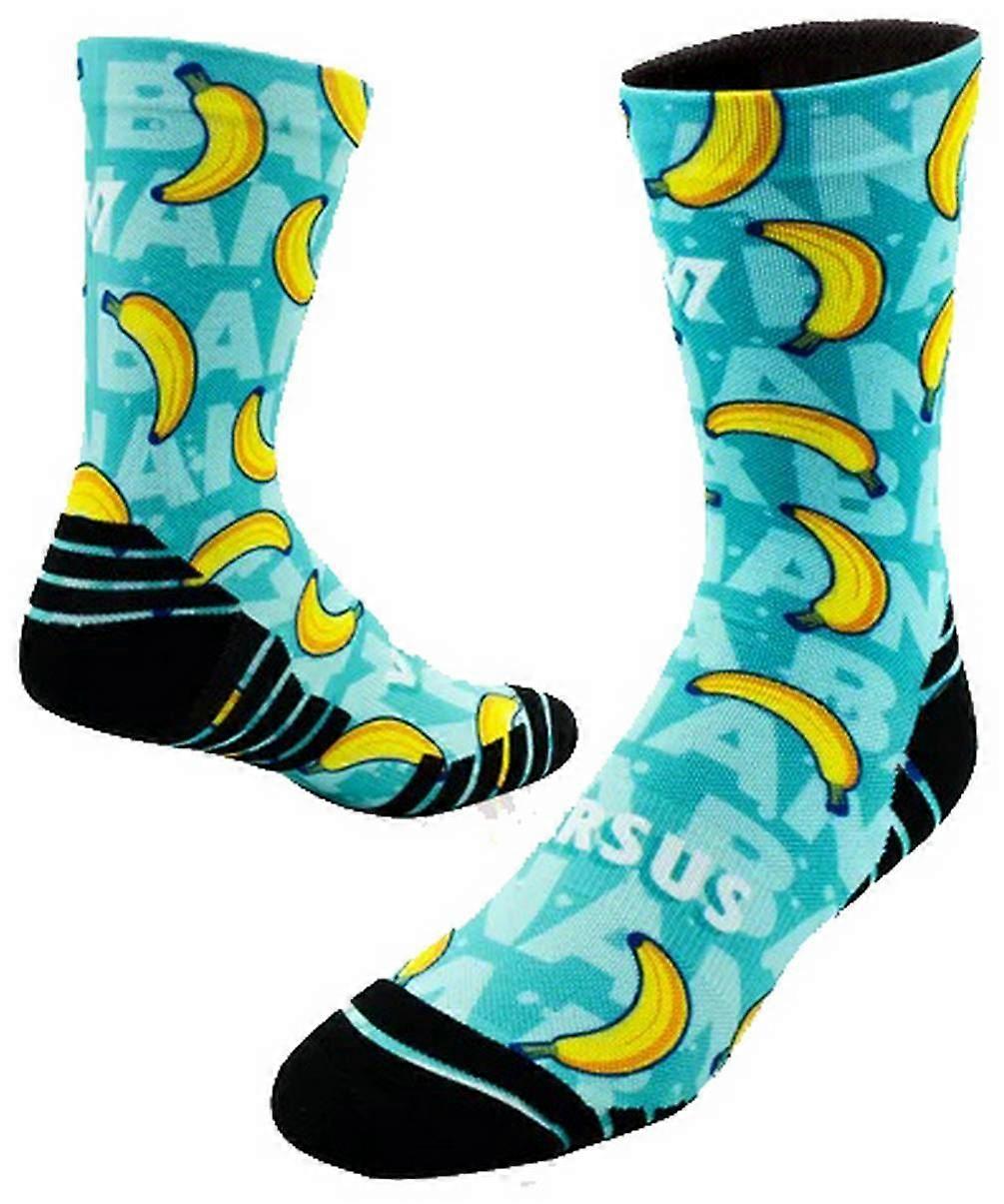 Versus Banana 2.0 Active Crew Socks - Blue/Yellow/Black