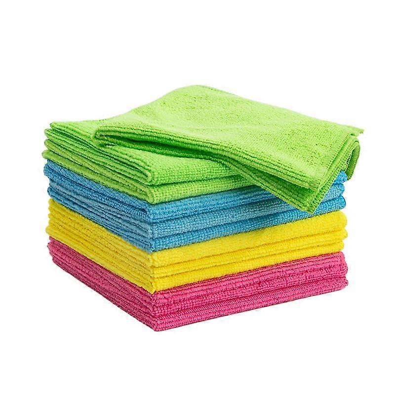 12 Pack Ultra Soft Microfiber Cleaning Cloths, Lint  Towels for Scratch Quick Drying Use