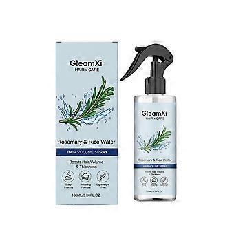 Rosemary & Rice Water Hair Volume Spray - Boosts Hair Thickness & Volume, Scalp-Friendly, Lightweight Hair Spray for Fine, Thin Hair, 100ml