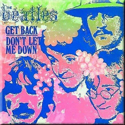 The Beatles Get Back/Don't Let Me Down Psychedelic Fridge Magnet