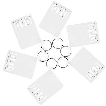 DIY Craft Supplies Sublimation Blank Keychain for Fathers Decoration 7x5cm White 30Pcs