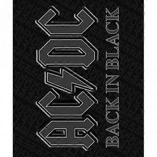 AC/DC Back In Black Sherpa-Fleecedecke