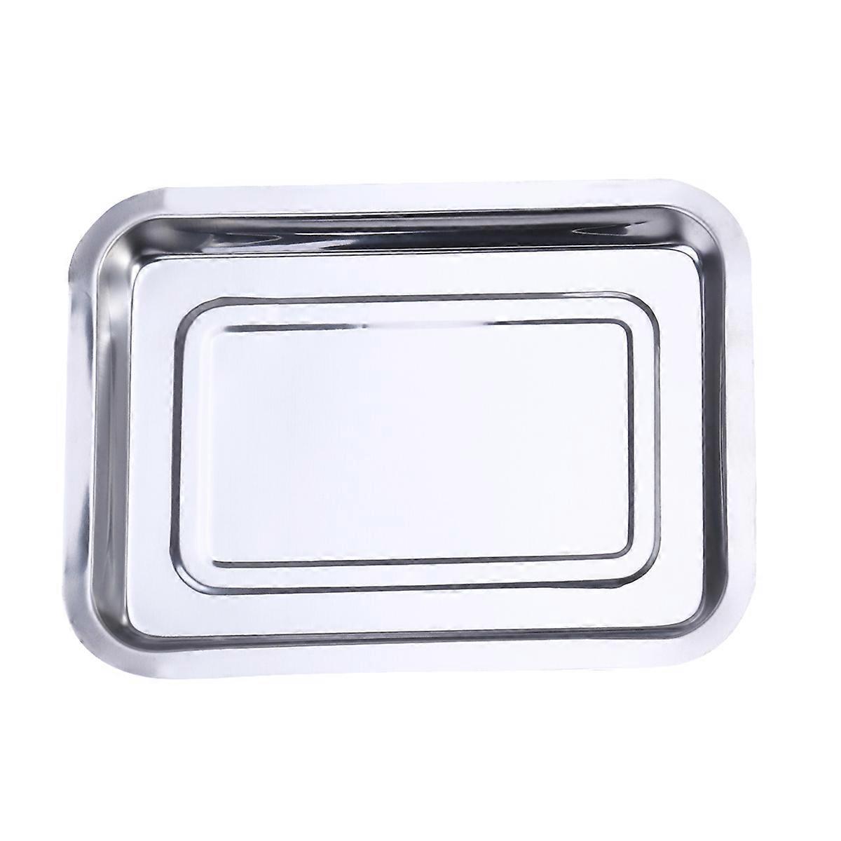 Camping Pans Roasting Rack Rectangular Serving Plate Baking Pan Rack Deep Roasting Pan
