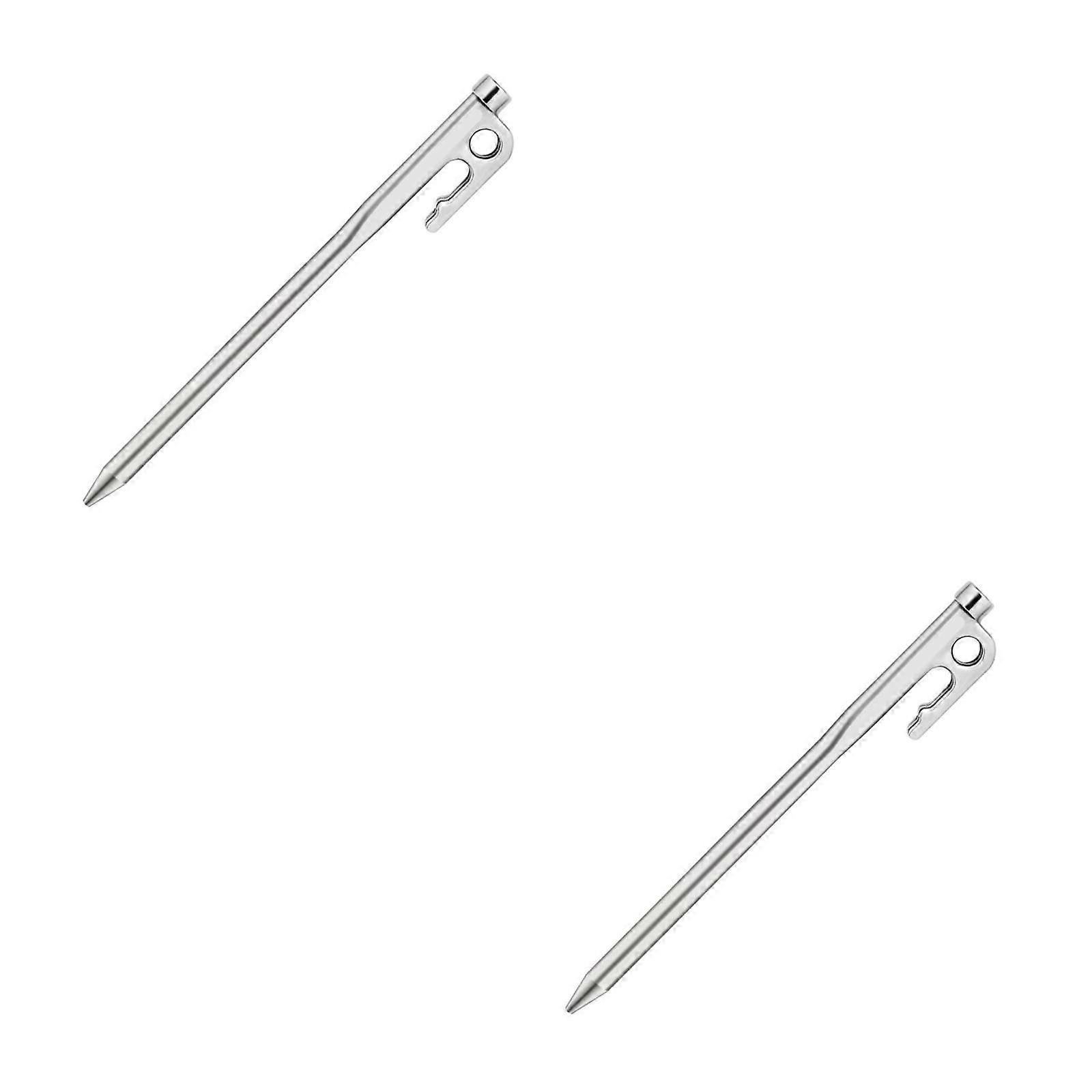 Tent Peg Solid Steel Tent Stake Peg for Climbing Use 2Pcs