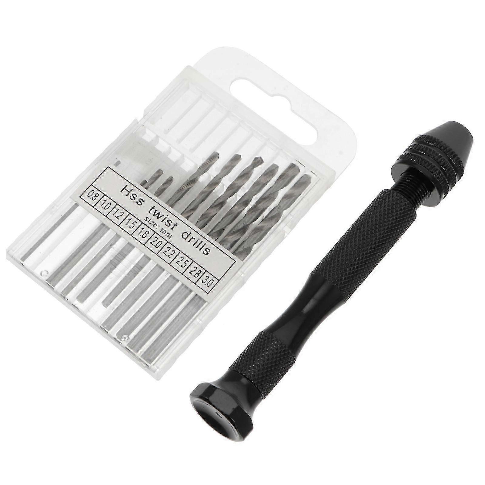 Micro Hand Drill Bit Set for Accurate Hole Drilling 11Pcs Kit