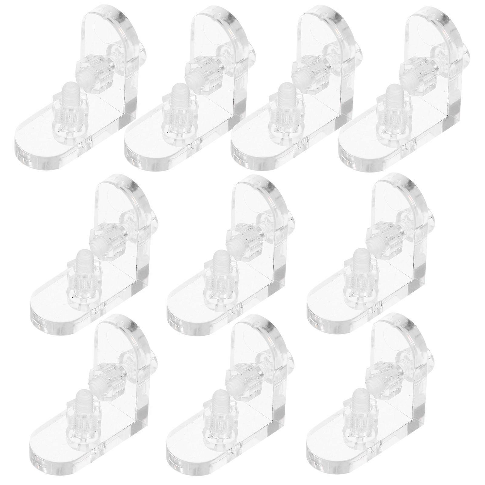 Transparent Acrylic Corner Brackets for Display Boxes with 10Pcs Set