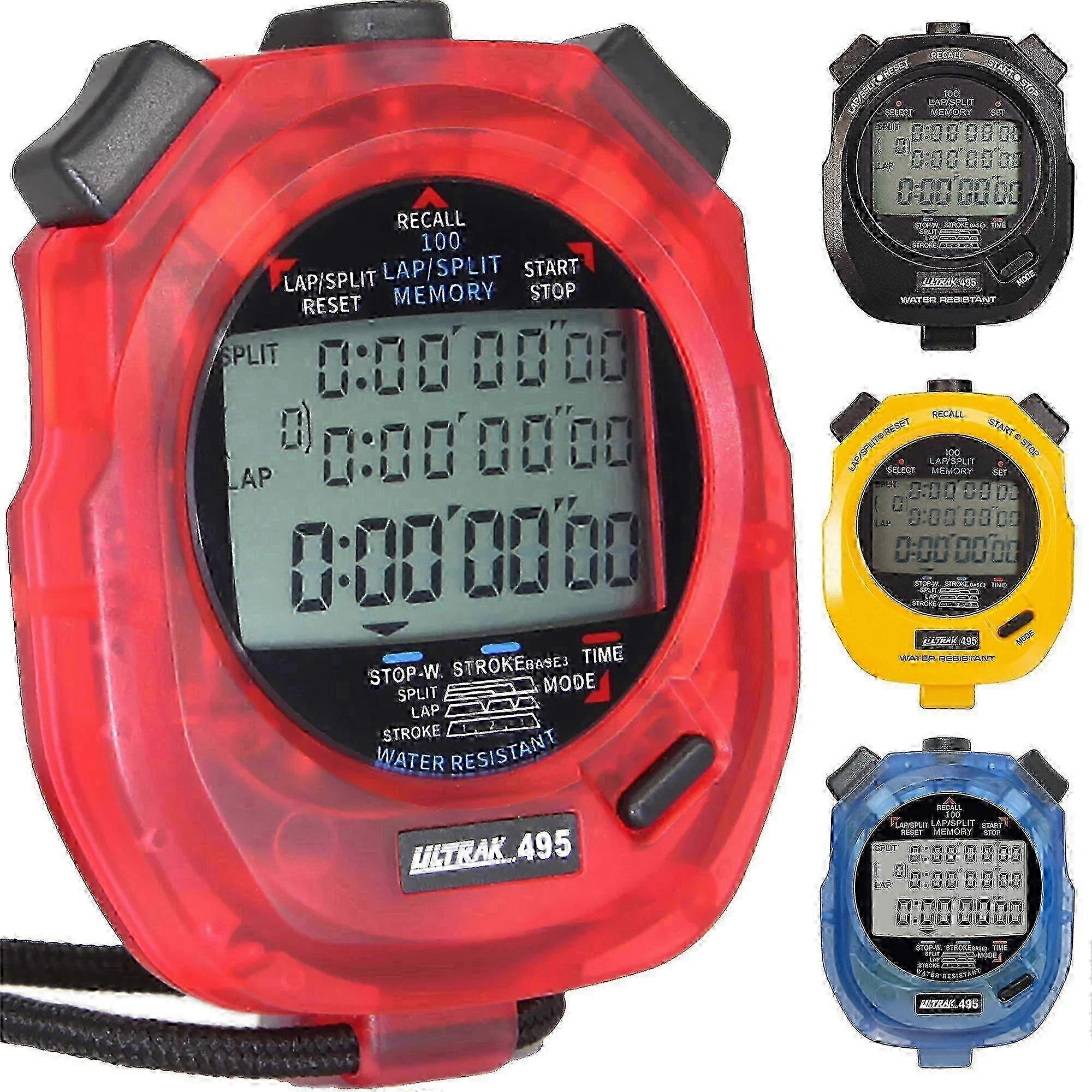Professional dual split stopwatch for track events 495-100