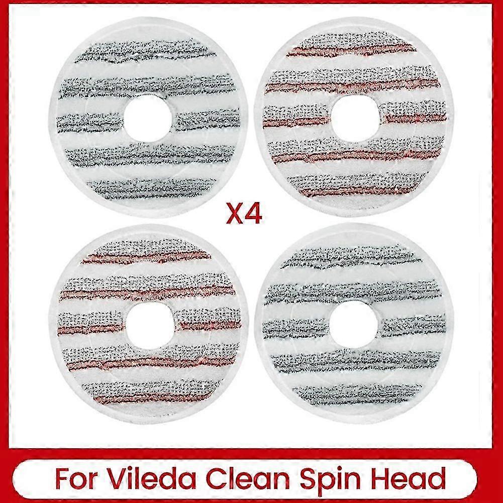Microfiber Mop Pads Replacement compatible with Vileda Clean Spin Mop Head,B