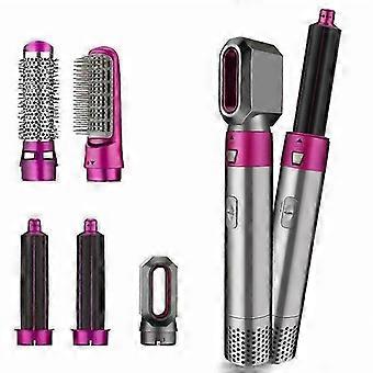 5 In 1 Hot Air Comb Automatic Curling Iron Square Model Hair Styling Comb Curling And Straightening, Plug: AU Plug