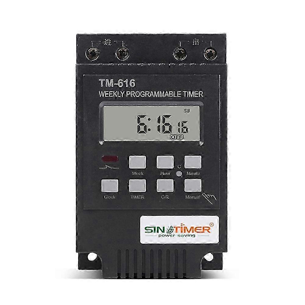 SINOTIMER TM616B-4 Time Control Switch Intelligent Switch Timer Street Light Power Timing Switch 30A