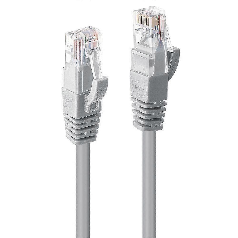 Lindy 1m Cat.6 U/UTP Network Cable Grey