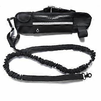1 Pc Hands-Free Dog Leash with Zipper Pouch, Dual Padded Handles and Durable Bungee Cord for Walking Jogging Running Training