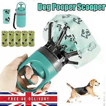 Portable Dog Pooper Scooper Pet Waste Pick Up Cleaner Outdoor Poop Scoop UK