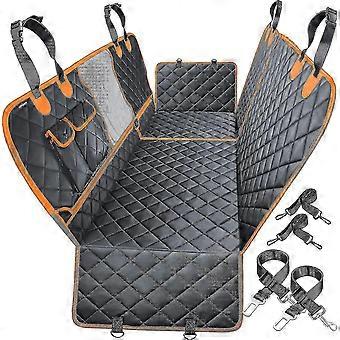 Convertible 4-in-1 Dog Car Seat Cover 100% Waterproof Non-slip Dog Seat Cover 600d Dog Hammock Scratch Resistant Pet Seat Cover For Cars Back Seat Wit
