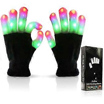Children LED Finger Flashing Light Up Gloves, Cool Fun Toys for Boys Girls Party Rave Lighting Show, Electronic Autism Toys Stuff Ideas for Autistic K